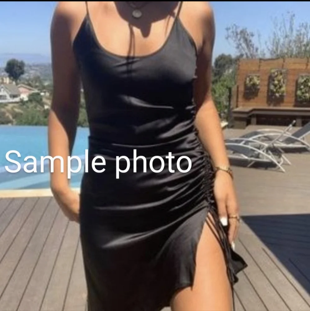 Aiellos by Frankie’s bikinis silk dress black XS
